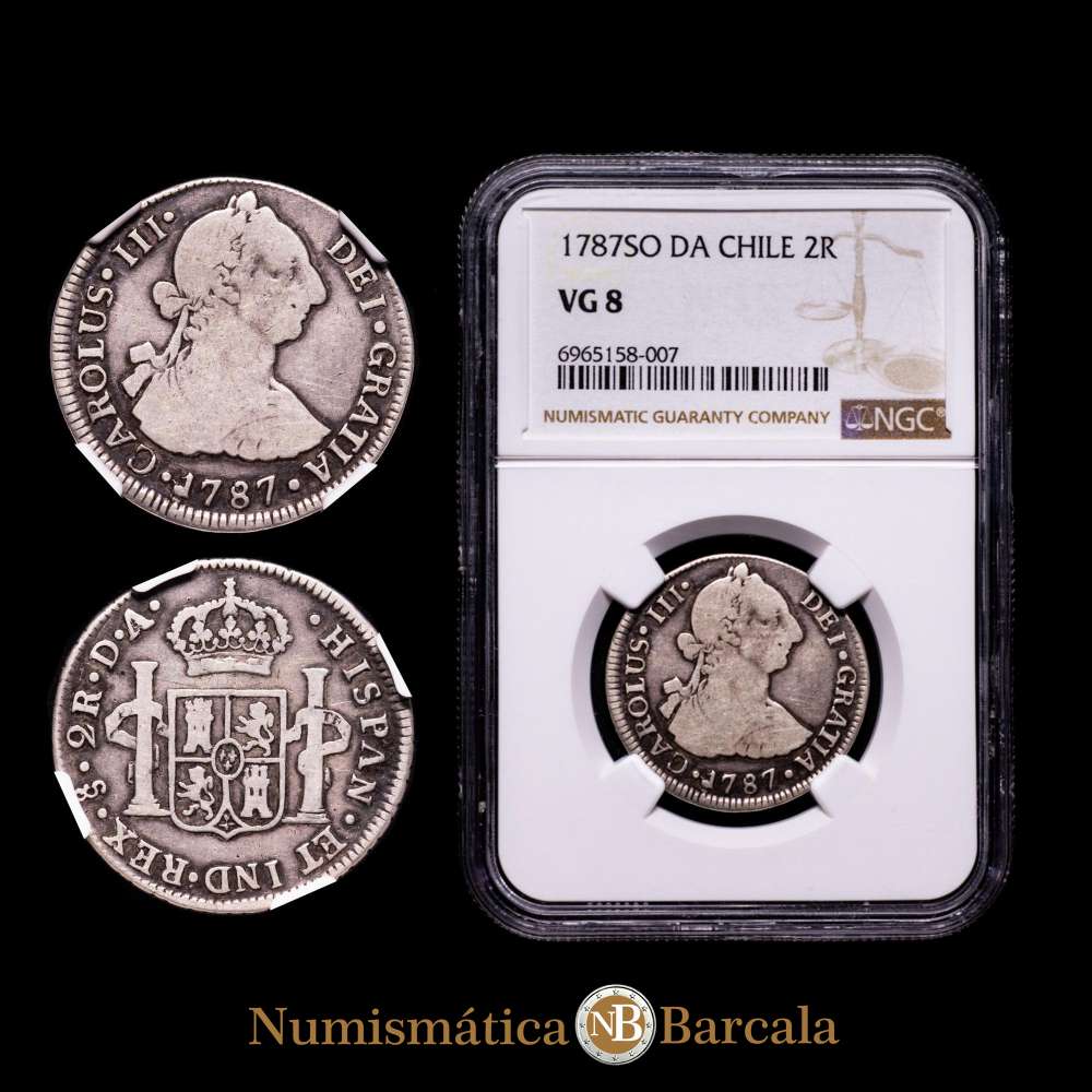 コレクション Carlos III. Reales 1787 2 Reales - Charles III - Mexico – Numista